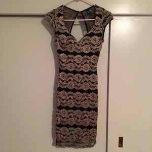 Windsor gold and black dress